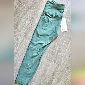 Lululemon Wunder Train High-Rise Legging 25" Pockets Green Size 10
